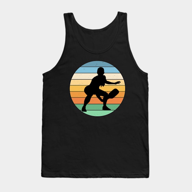 Pickleball Vintage Distressed Retro Player Tank Top by valentinahramov